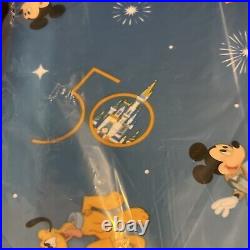 Disney Parks Walt Disney World 50th Anniversary Rolling Luggage 18 (NWT)