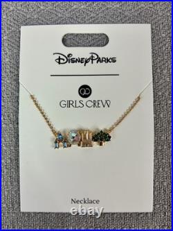 Disney Parks Walt Disney World Attractions Icons Necklace By Girls Crew New