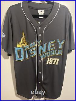 Disney Parks Walt Disney World Baseball Jersey Top Small Embroidered