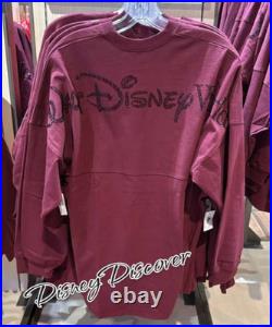 Disney Parks Walt Disney World Bedazzled Burgundy Spirit Jersey Size XL New