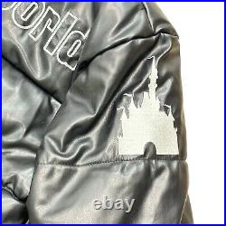 Disney Parks Walt Disney World Black Puffer Hooded Jacket 1X READ