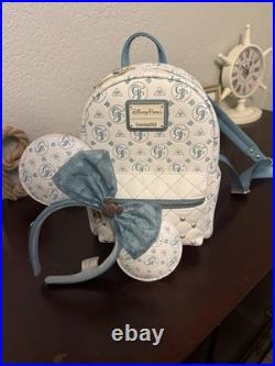 Disney Parks Walt Disney World Loungefly Backpack Grand Floridian with Mickey Ears