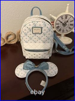 Disney Parks Walt Disney World Loungefly Backpack Grand Floridian with Mickey Ears