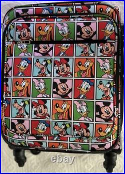 Disney Parks Walt Disney World Mickey & Friends Comic Small Rolling Luggage