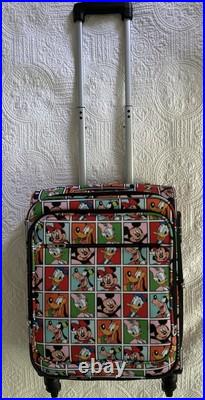 Disney Parks Walt Disney World Mickey & Friends Comic Small Rolling Luggage