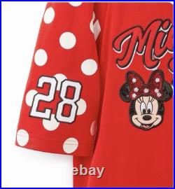 Disney Parks Walt Disney World Minnie Mouse Baseball Jersey Size XS New