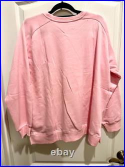 Disney Parks Walt Disney World Pink Castle Bow Sweatshirt 1X Ear Hat Plus 2025