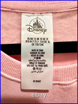 Disney Parks Walt Disney World Pink Castle Bow Sweatshirt 1X Ear Hat Plus 2025
