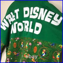 Disney Parks Walt Disney World Spirit Jersey Enchanted Tiki Room Green Large