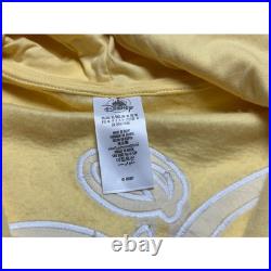 Disney Parks Yellow Full Zip Hoodie Jacket XL Embroidered Walt Disney World