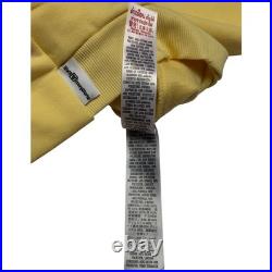 Disney Parks Yellow Full Zip Hoodie Jacket XL Embroidered Walt Disney World