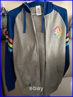 Disney Parks Zip Hoodie Adult EPCOT 40th Anniversary Figment Small