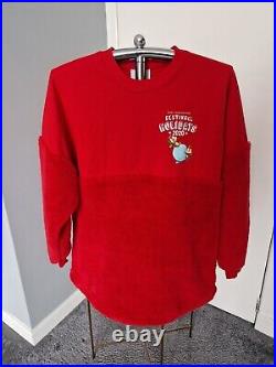 Disney Spirit Jersey EPCOT Festival of the Holidays Red 2020, Small Chip & Dale