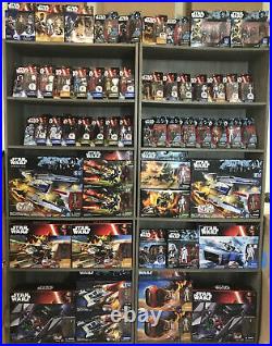 Disney Star Wars Rogue One Force Awakens Rebels Lot of 107 Vehicles & Figures