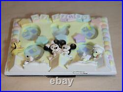 Disney Store 3D Baby Photo Frame Vintage, My First, Mickey Mouse, Minnie VGC