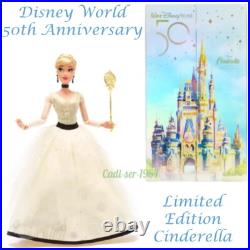 Disney Store Cinderella Walt Disney World 50th Anniversary Limited Edition Doll Disney Store Cinderella Walt Disney World 50th Anniversary Limited Edition Doll