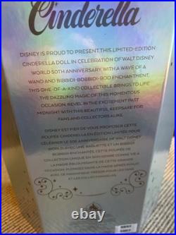 Disney Store Cinderella Walt Disney World 50th Anniversary Limited Edition Doll