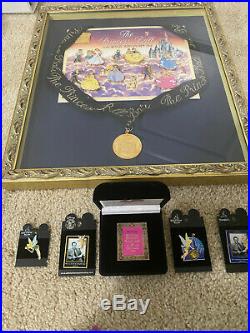 Disney WDW Princess Ball Event Set of 18 Mint Pins, Map, Frame, & Medallion WOW
