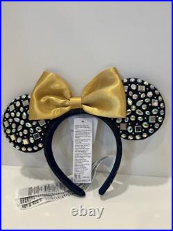 Disney Walt Disney World 50th Anniversary Jeweled Minnie Ears Headband Adult
