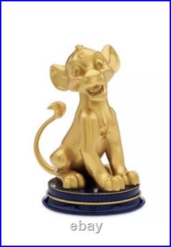Disney Walt Disney World 50th anniversary Simba gold statue new in box