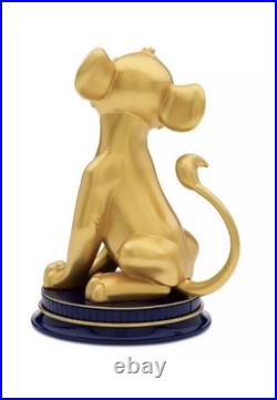 Disney Walt Disney World 50th anniversary Simba gold statue new in box