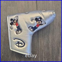Disney Walt Disney World Golf Mickey Mouse Silver Putter Blade Headcover