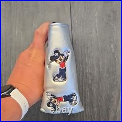 Disney Walt Disney World Golf Mickey Mouse Silver Putter Blade Headcover