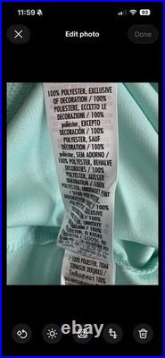 Disney Walt Disney World Medium Little Mermaid ARIEL 89 Baseball Jersey Green