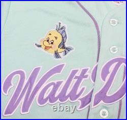 Disney Walt Disney World Medium Little Mermaid ARIEL 89 Baseball Jersey Green