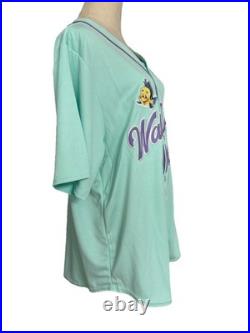 Disney Walt Disney World Medium Little Mermaid ARIEL 89 Baseball Jersey Green