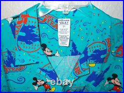 Disney Walt Disney World Vault Collection 50 Mickey Button Down Men Shirt Sz XL