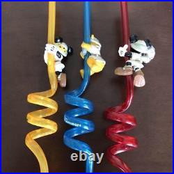 Disney Walt World Character Straw Set Of Mickey Mr. Pooh No. 8521