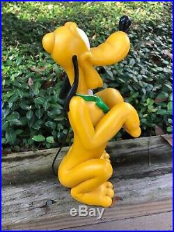 Disney Walt disney World Anniversary Big Fig Pluto 10 Figurine See Desc