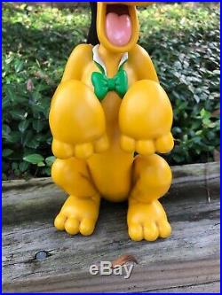 Disney Walt disney World Anniversary Big Fig Pluto 10 Figurine See Desc