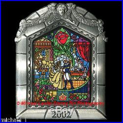 Disney Wdw Beauty & The Beast DVD Release Pin Moc Belle Stained Glass