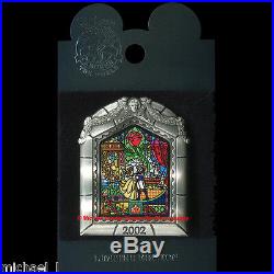 Disney Wdw Beauty & The Beast DVD Release Pin Moc Belle Stained Glass