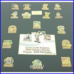 Disney World 15th Anniversary Pin Badge Set