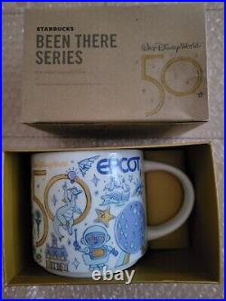 Disney World 50th EPCOT Starbucks Been There Series Mug 14oz 414ml NEW