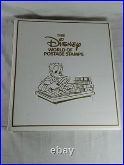 Disney World Of Postage Stamps Album With Approx 162 Stamps Circa 1968-1999