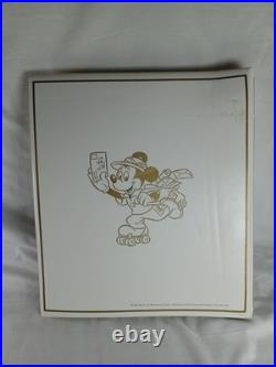 Disney World Of Postage Stamps Album With Approx 162 Stamps Circa 1968-1999