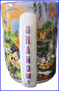 Disney World Store Grandma Mug, Mickey Mouse, Goofy, Duck tales, Xmas Present