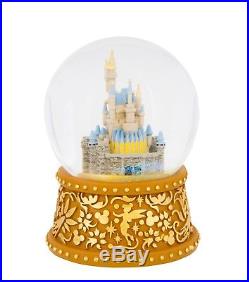 Disney walt disney world cinderella castle musical snowglobe new with box