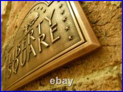 Disney world Magic Kingdom Liberty Square trashcan prop dark shade