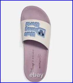 Disney x Coach 50th Anniversary Walt Disney World Slides Sandals Shoes Womens 9