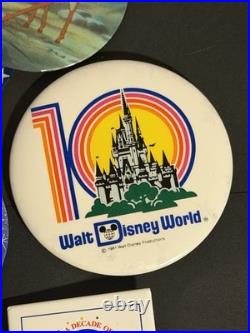 Disneyland Paris/ Store/ Disney World Anniversary & Advertising Pin Badges x12