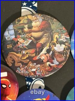 Disneyland Paris/ Store/ Disney World Anniversary & Advertising Pin Badges x12