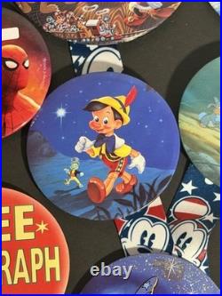 Disneyland Paris/ Store/ Disney World Anniversary & Advertising Pin Badges x12