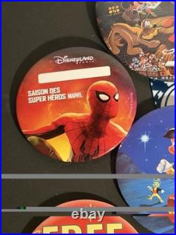 Disneyland Paris/ Store/ Disney World Anniversary & Advertising Pin Badges x12