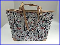 Dooney And Bourke Patriotic Mickey Walt Disney World Exclusive Shopper Bag