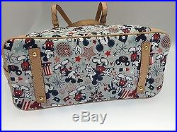 Dooney And Bourke Patriotic Mickey Walt Disney World Exclusive Shopper Bag